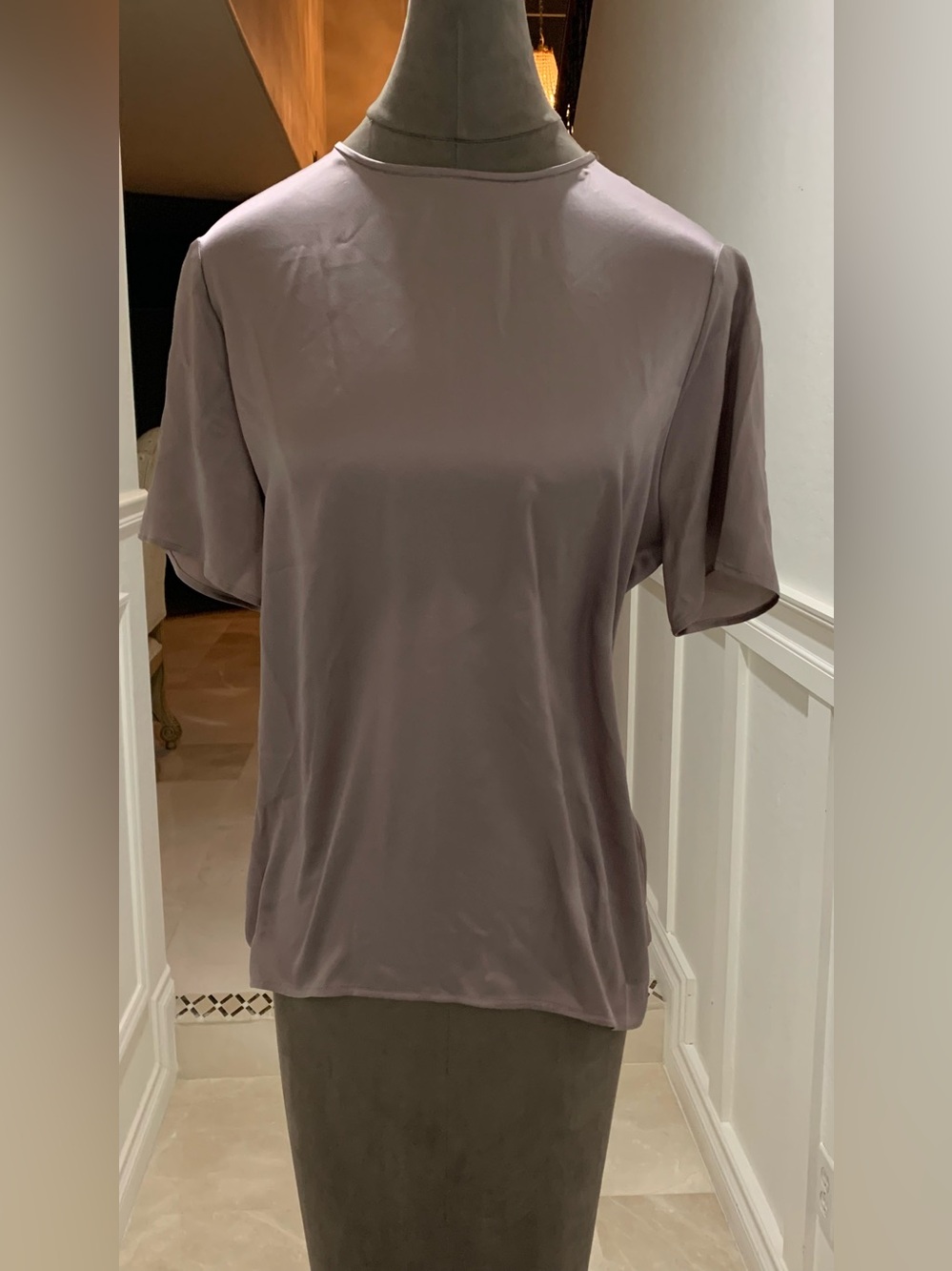 ELEVENTY  Short Sleeve Silk Top Size 4 US